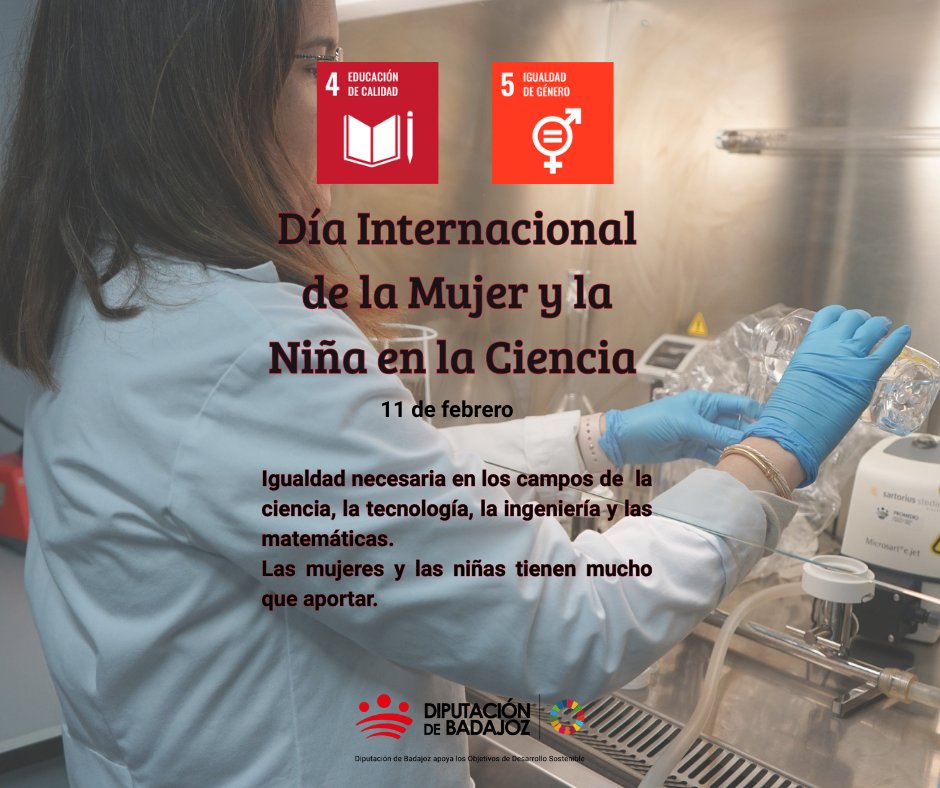 BadSostenible's tweet photo. Todo el talento es necesario. Las mujeres y las niñas tienen mucho que aportar a la ciencia, a la tecnología, al progreso...
#DíaMujerYNiñaEnCiencia
📷#ODS4 #ODS5
#CompromisoODS #Agenda2030DipBdjz #2030EsAhoraEsYa https://t.co/pIYf1blKiy