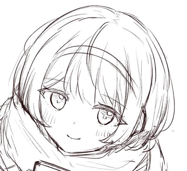 下書きのつづみちゃん…💕