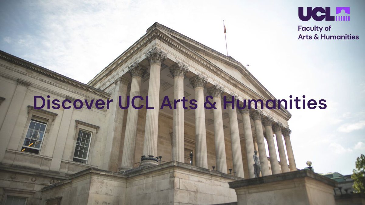 UCL Arts and Humanities tweet media