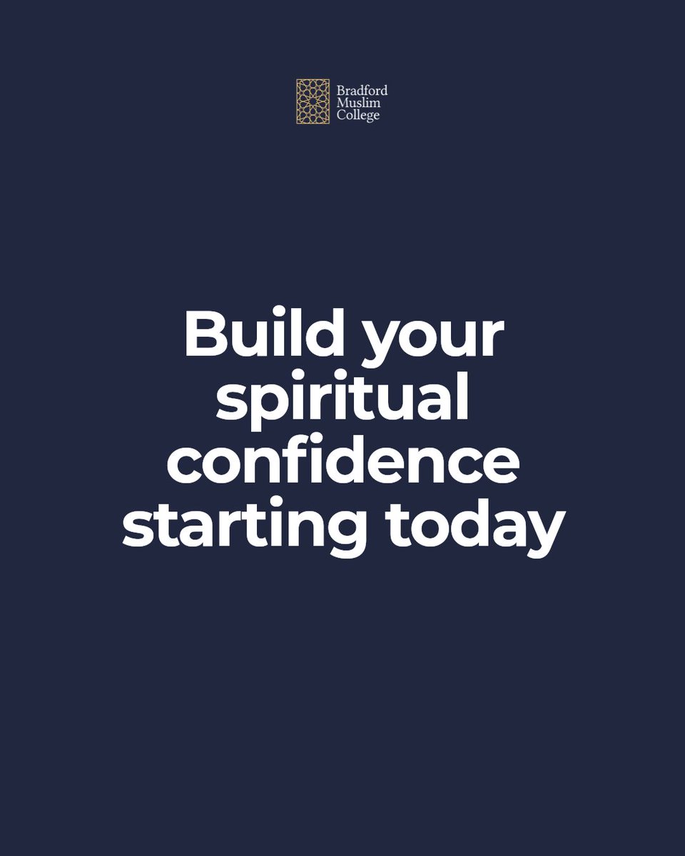 Ready to build your spiritual confidence?

At Bradford Muslim College, we make Islamic education accessible and engaging for adults from all walks of life. Our welcoming community and expert lecturers will guide you every step of the way.

Start with us today.

#StudyForYourSoul