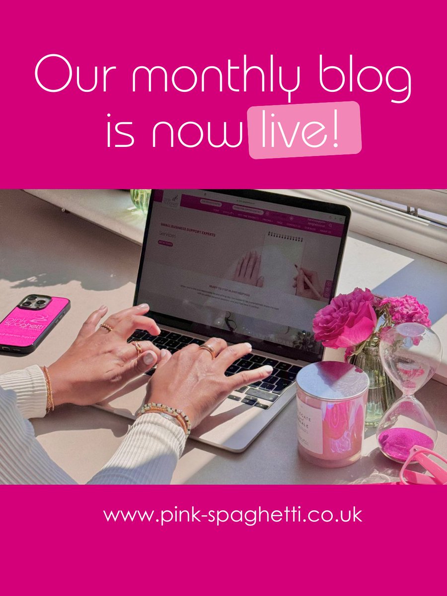 Catherine_PSpag's tweet photo. Our monthly blog is now live! We’re sharing simple, powerful ways to give your business the care and attention it deserves, plus how we can help you make it happen. 

Read it here: https://t.co/tNQp55vXYh

#SmallBusinessSupport #DelegateToThrive #PinkSpaghetti #BusinessEfficiency https://t.co/0CH2jRssqW