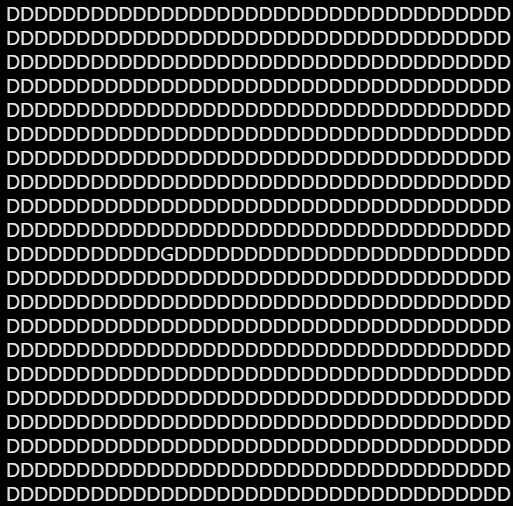 この中から「G」を見つけた人挙手
見つけた人は多分視力いい
↓
