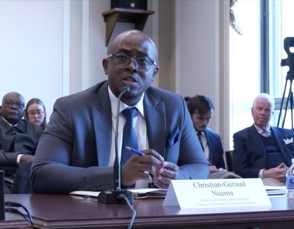 narcisse_nd's tweet photo. Ils sont prêts à brûler le pays pour faire mal à Tshisekedi.

L’intervention de @christiangeraud devant la commission du Sénat américain n’avait rien d’objective ni de patriotique. Elle s’inscrit clairement dans une logique d’opposition politique contre Félix Tshisekedi, pas dans la défense sincère de la vérité sur le conflit en RDC.

Certains sont prêts à ternir l’image du pays à l’international, à amplifier les accusations et à salir la RDC, simplement pour affaiblir le président. Pour eux, l’intérêt politique personnel passe avant l’intérêt national.

Il suffit de faire un tour sur son profil X pour comprendre la ligne qu’il défend et les publications qu’il relaie. Quand la haine politique dépasse l’amour du pays, on en arrive là.

#RDC #Congo #Tshisekedi #FélixTshisekedi #Politique #Geopolitique #CrisisInCongo #DRC #Afrique #SenatAmericain #USA #Actualite #agressionrwadaise #sanctions #dealusardc #rwanda
