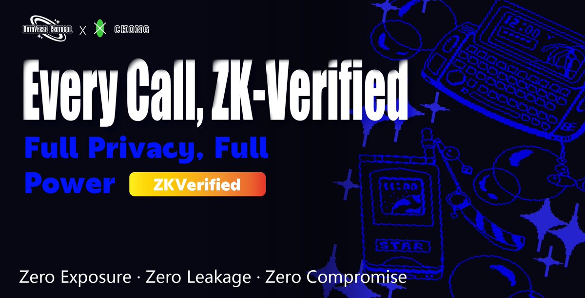 DataVerse_X's tweet photo. Every DataVerse data call is ZK-verified.
Zero exposure. Zero leakage. Zero compromise. 🔐
#DataVerse #ZK #PrivacyComputing #Web3 #Security https://t.co/QtIw96lcqo