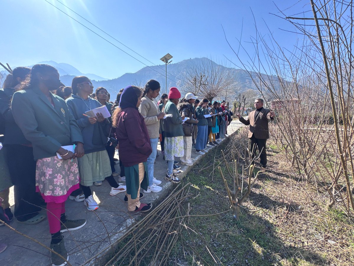 All India Study Tour of Students of 7th semester, The Horticulture College and Research Institute for Women of TNAU, Tiruchirappalli visited <a href="/kvkkullu/">KVK Kullu</a> and learned about activities undertaken in kullu district with focus on horticulture crops.