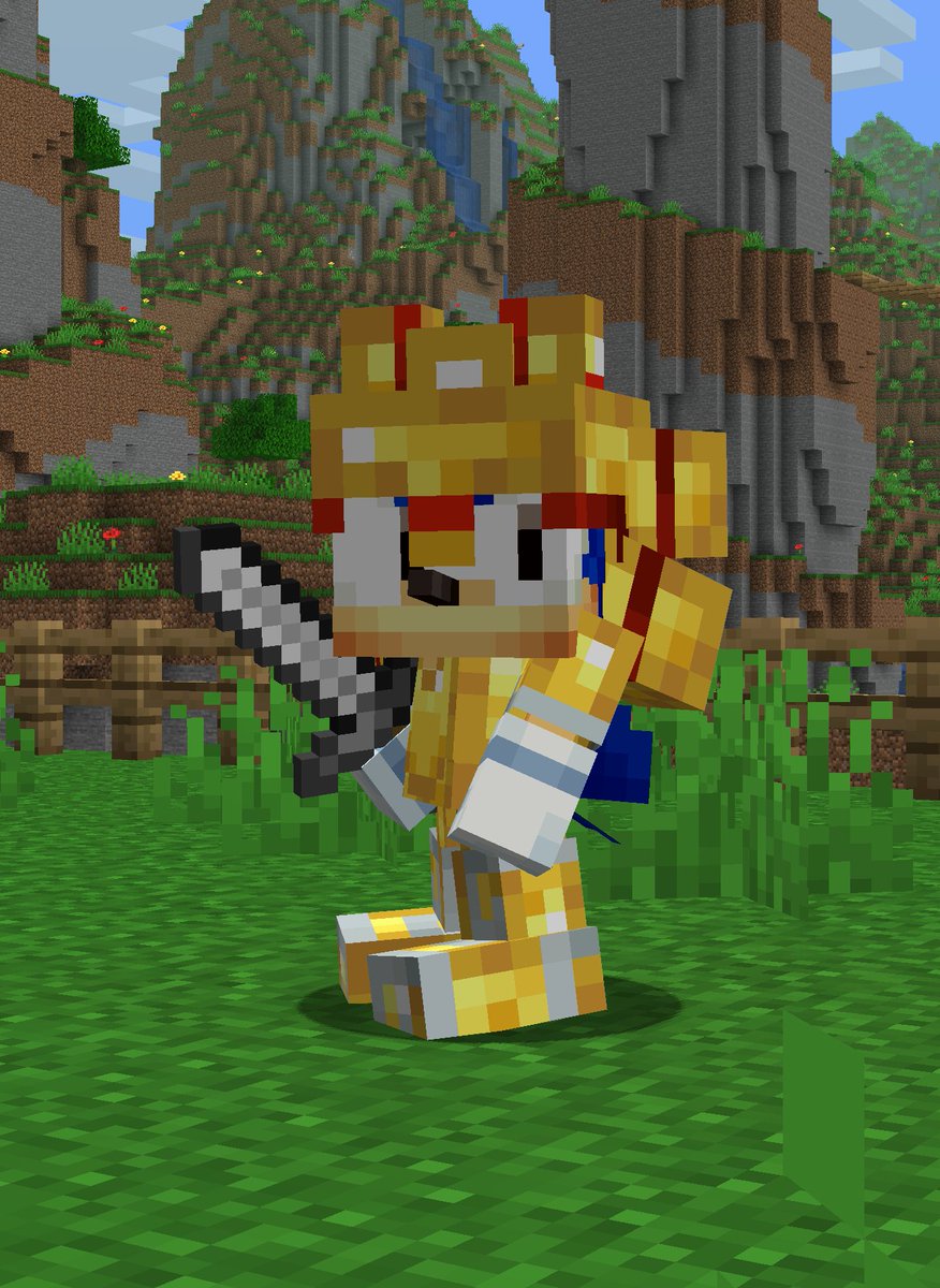 Alphs20's tweet image. Excalibur Sonic at home