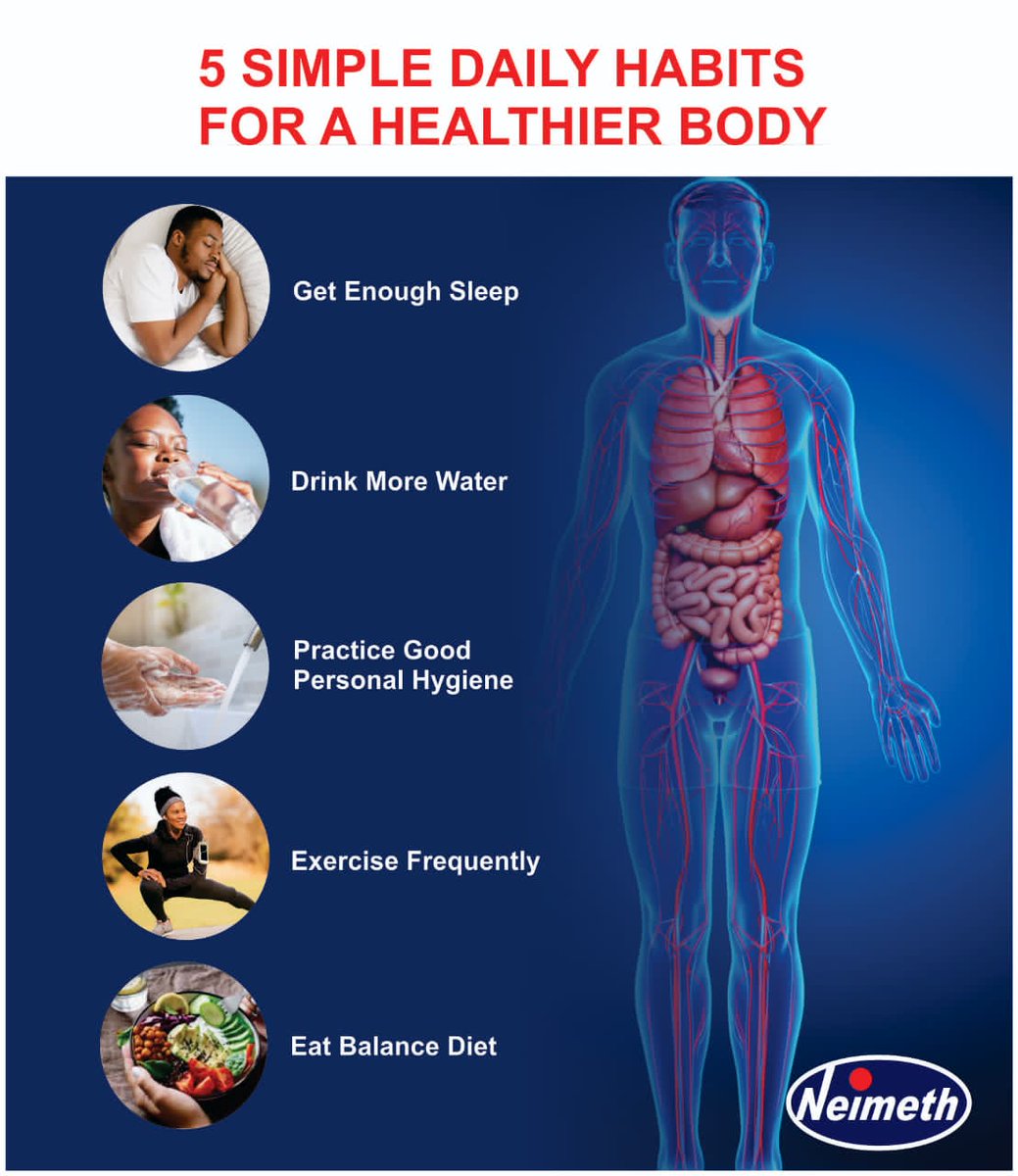 Your body doesn’t need perfection — it needs consistency.
Practice a few simple healthy habits daily, start small, and stay committed. Over time, your body will thank you.
#Neimethplc #healhylifestyle #wellnessjourney #dailyhabit
