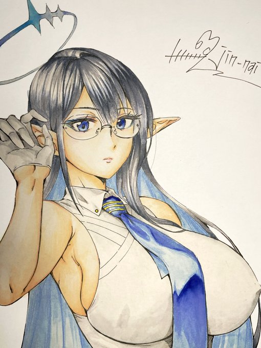 色紙が一枚余ってたのでアナログ落書きリンちゃん 