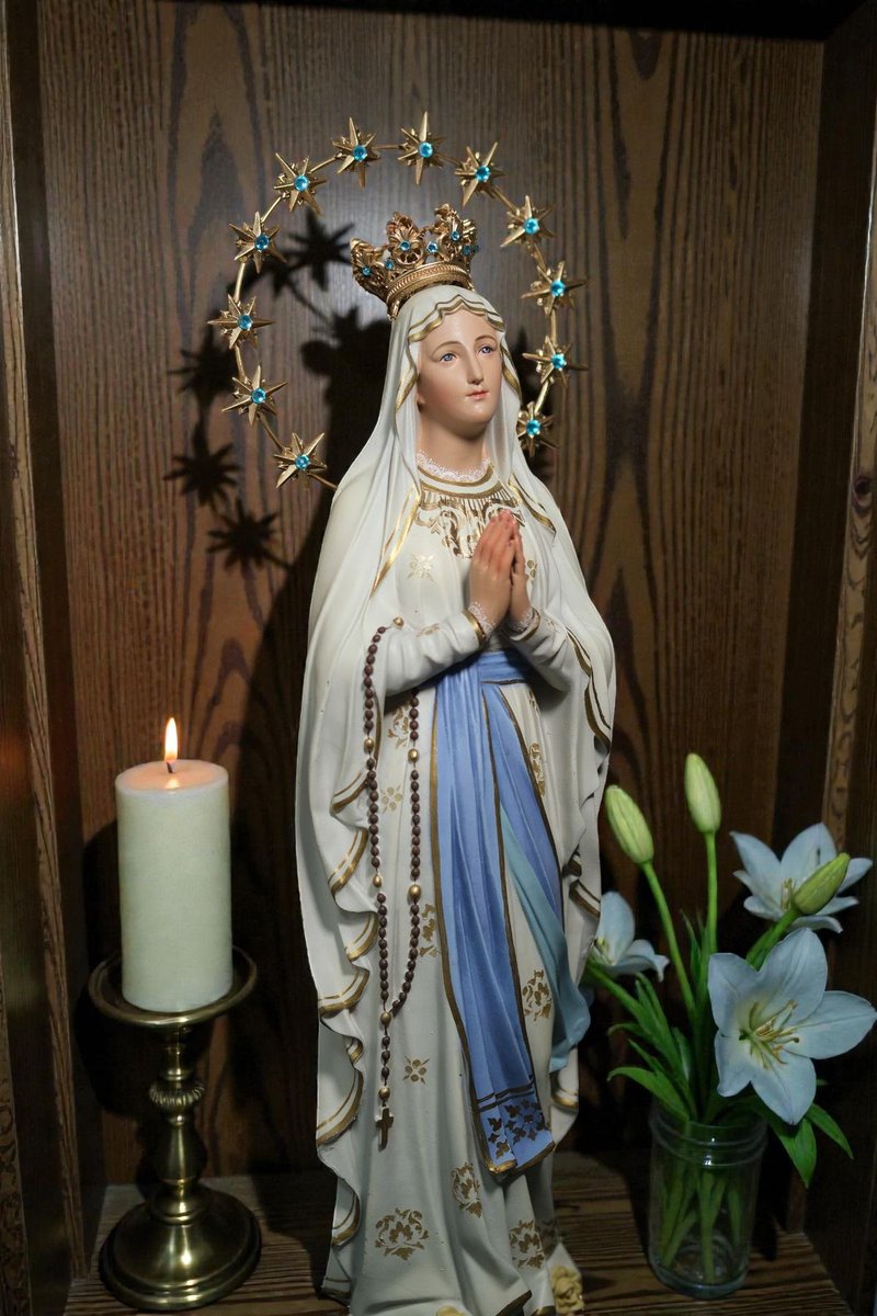 PrayTheRosary's tweet image. "I am the Immaculate Conception" - Our Lady of Lourdes