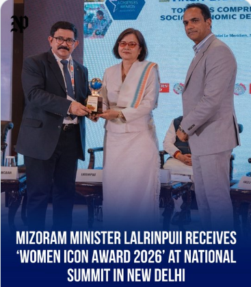 fanaiteteii111's tweet photo. From #Mizoram to the nation 🌏✨
Health Minister #Lalrinpuii honored with 
#WomenIconAward2026 for her outstanding contribution to healthcare and women’s leadership. 👏#HealthcareLeader #WomenLeadership💚#tradingsoftware #ORomeo #GOATmovie https://t.co/RdlW32mGY1