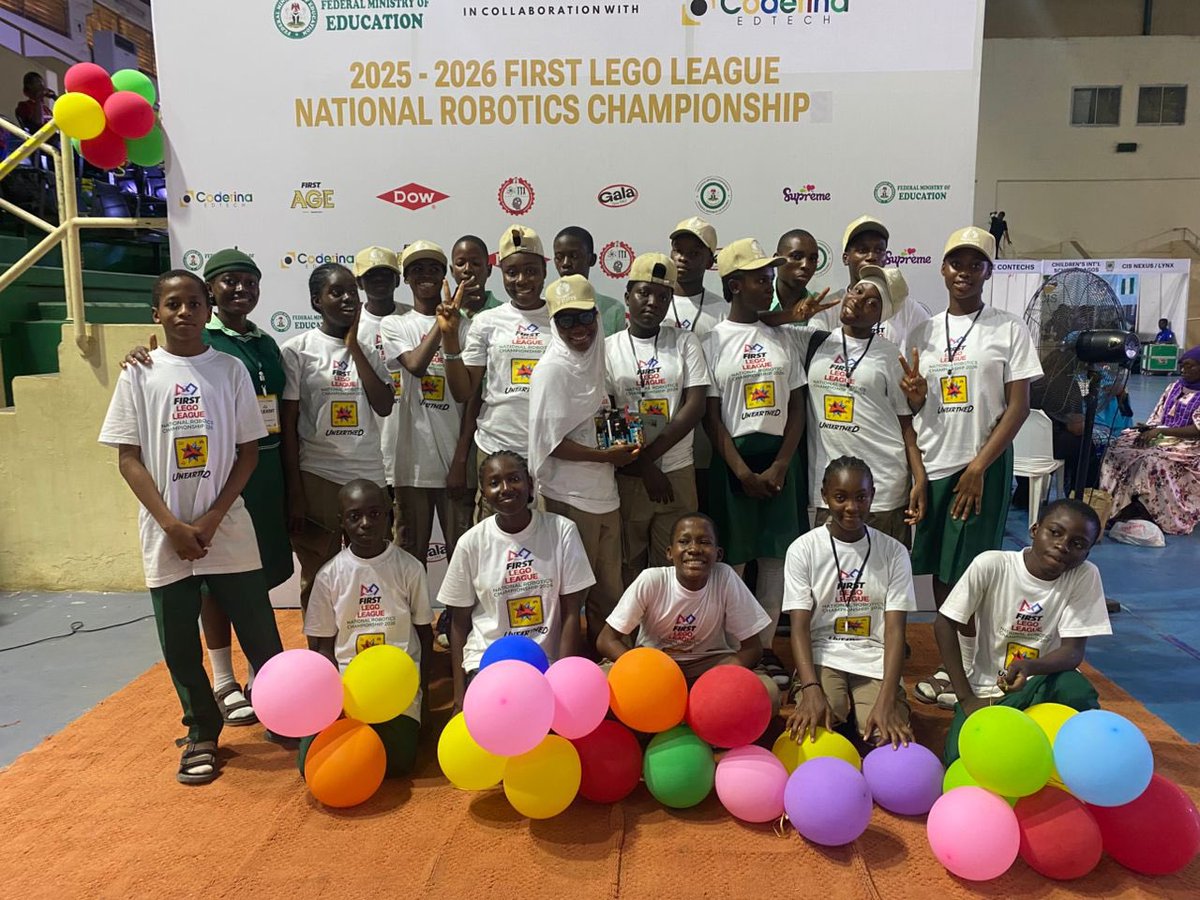 From National Stage to Global Arena
Proud to announce that our FLL students have qualified to represent Nigeria at the International Competition in Rwanda
This is proof of what strong mentorship, robotics, coding, and innovation can achieve
