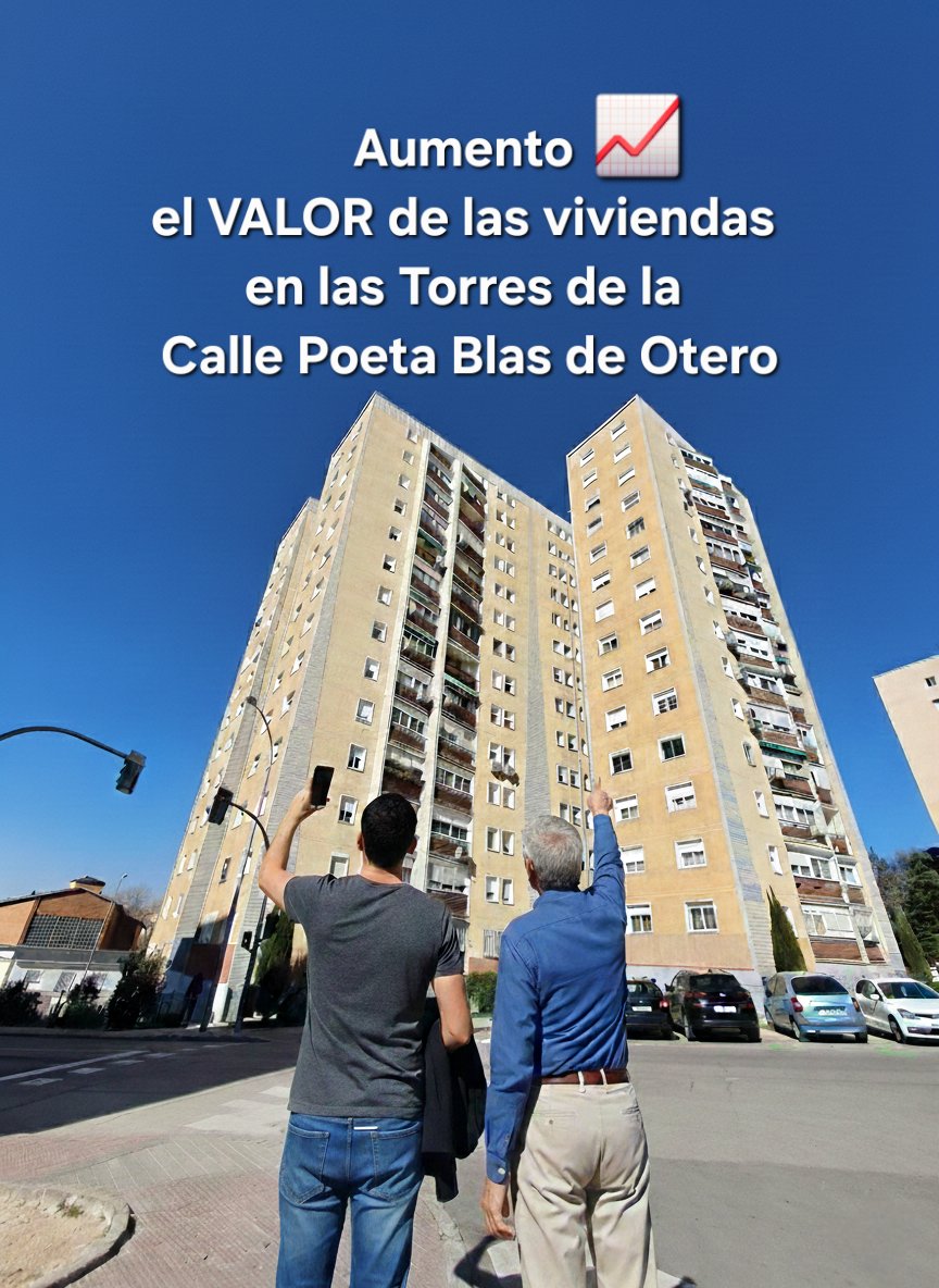 📍 VALORACIÓN 2026: C/ Poeta Blas de Otero
​🏠 3 Dorm + Trastero:
🛠 A reformar: 215k-230k€
✨ Reformado: 295k-310k€
​🏢 4 Dorm (Sin trastero):
🛠 A reformar: 235k-250k€
✨ Reformado: 320k-340k€*
​*Si amplías salón, ¡sube a 350k! 🚀
📊 Experto en la zona desde 2011. #Madrid