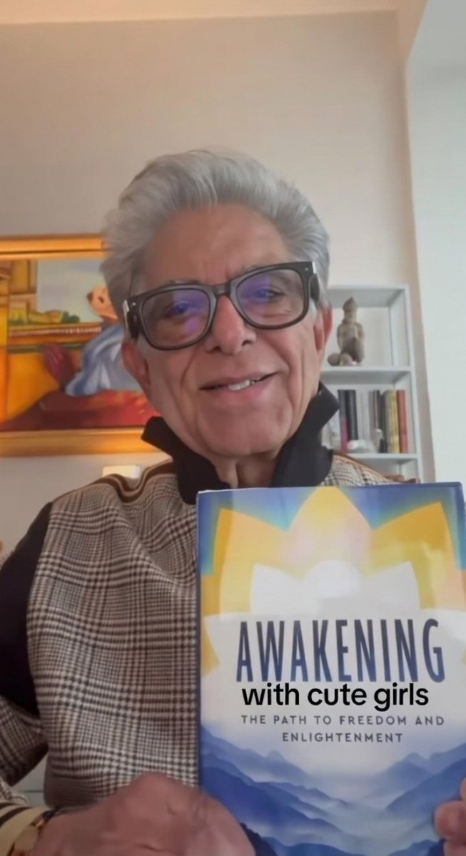 CountryFringe's tweet photo. @charise_lee Deepak Chopra's new book.

"Awakening with Cute Girls" https://t.co/kGXn80XYjb