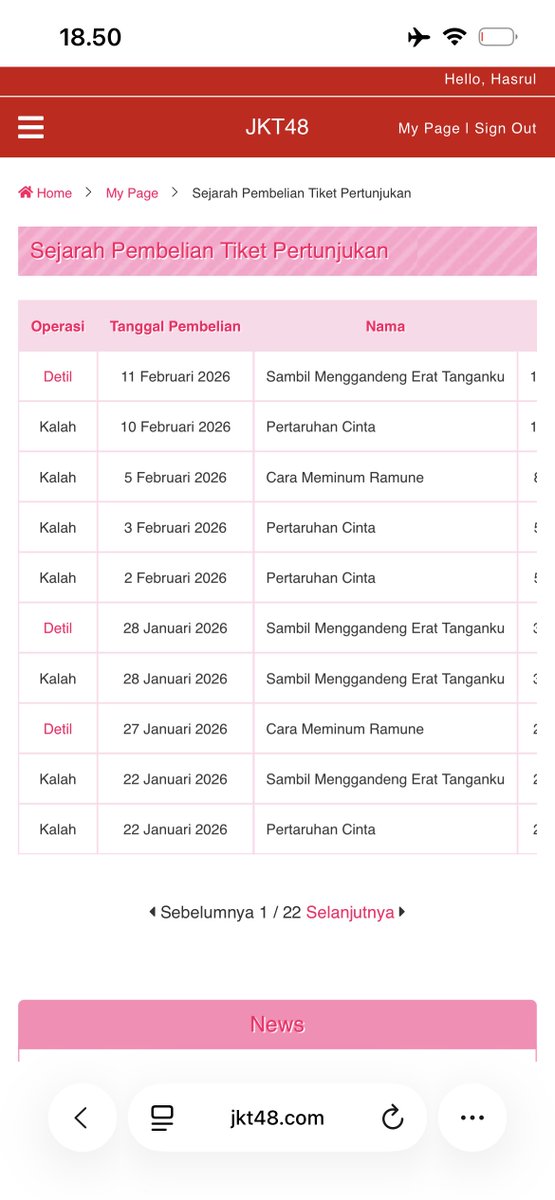 Hasruull's tweet image. Bertemu di theater @Nachia_JKT48