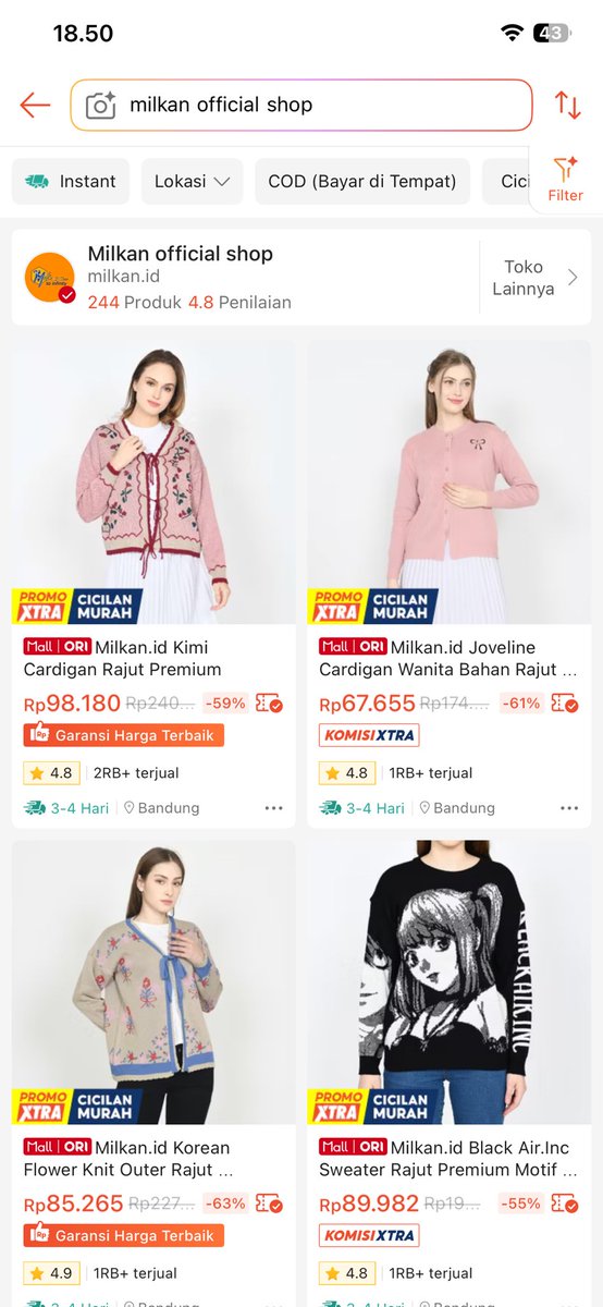xabiruni's tweet photo. Lagi nyari CARDIGAN / KNITWEAR
Yang cakep cakep dengan harga terjangkau 

- After scout
- Ciaci
- Daily of princess
- Kouyoo
- Lonny
- Milkan
- Rubi
- Yesyou

- a thread https://t.co/9WT8spBErP