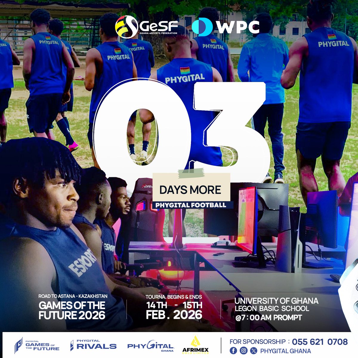 The sport that combines traditional football with digital technology to create a true hybrid experience is happening this Saturday, 14th February.

The Phygital community in Ghana is eager to know: Which of the 16 teams will rise to represent Ghana in Astana 2026? The answer will