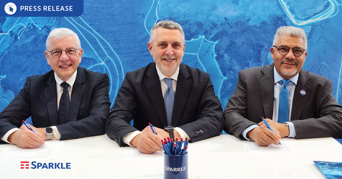 TISparkle's tweet photo. Big news from Dubai! We are announcing the construction of #GreenMed, a new high-performance subsea cable system, the first in the Adriatic Sea, opening a new corridor between Europe and the Middle East. https://t.co/MtZMEC1mNh