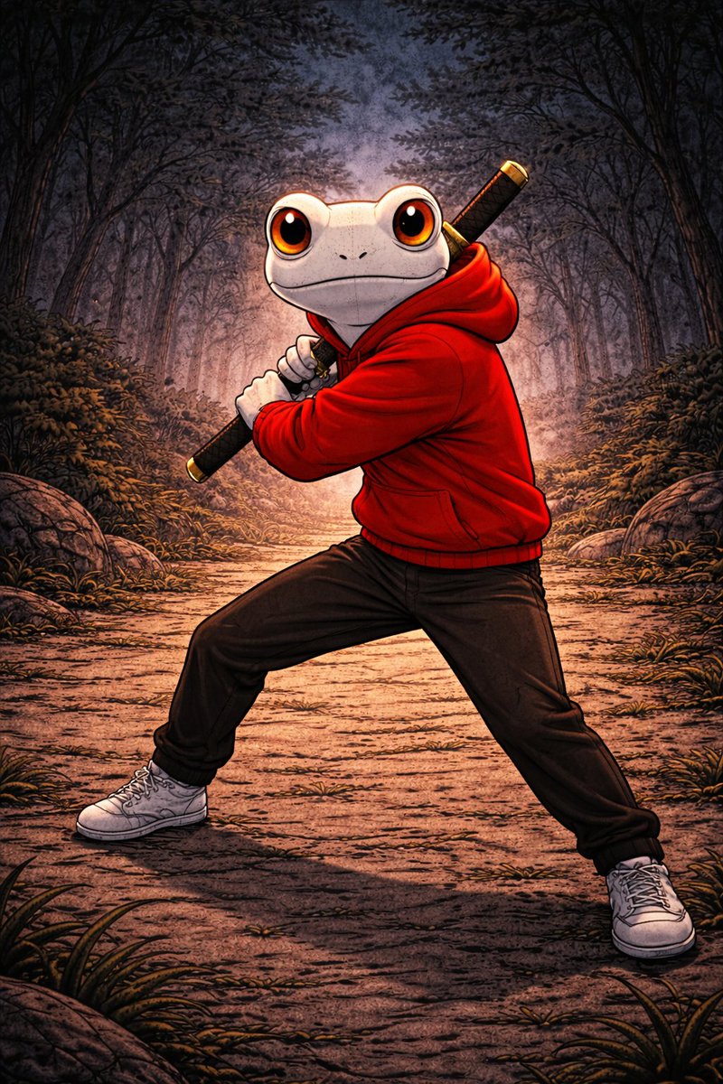 schaduuuwtje's tweet photo. Measured Response
No rage.
No rush.
Only precision.
Frogie adjusts his stance.
Creating ZEN from Chaos πΈβ¨
#ZENAF
Control defines strength.
#IRL3dNFT https://t.co/BOqD98aDpY