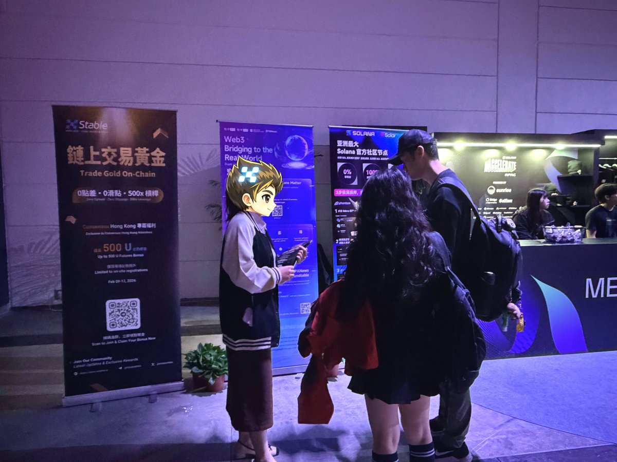XStableRWA's tweet photo. On the ground at Accelerate APAC 🇭🇰🔥 @SolanaConf 

XStable will be pitching at the Internet Capital Showcase DEMO 
🕕 6:00–7:00 PM  
📍 Hall 1A · Hong Kong Convention and Exhibition Centre

Onchain precious metals perps on @solana . See you soon! 🥳

#ConsensusHK #AccelerateAPAC #Solana #XStable