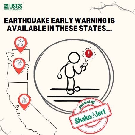 USGS ShakeAlert tweet media