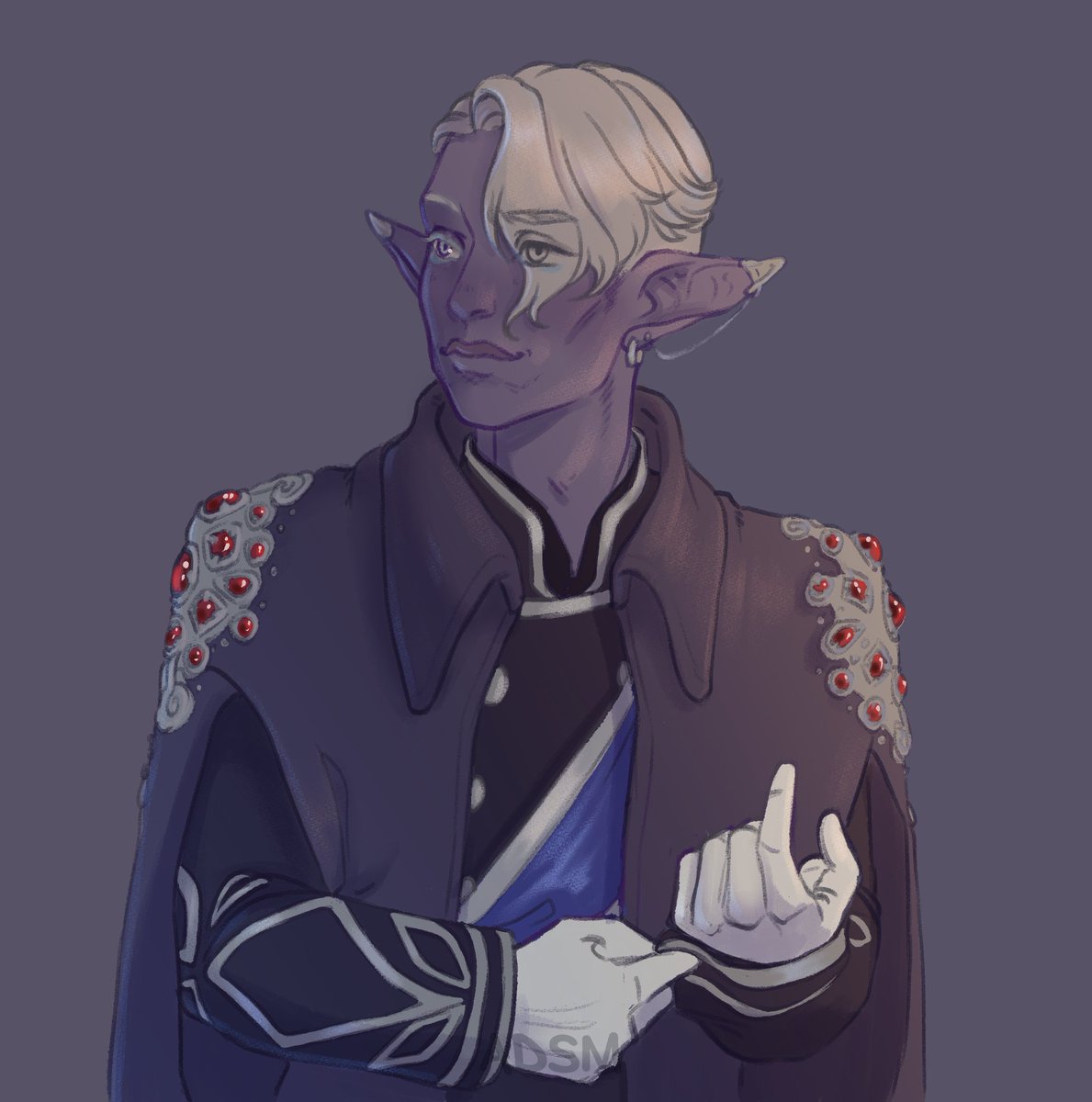 son_lito's tweet photo. And prince Essek Thelyss🥰

#ArtistOnTwitter #dnd #digitalart #drow #themightynein #Essek #au https://t.co/ZRHFXlZ4iX