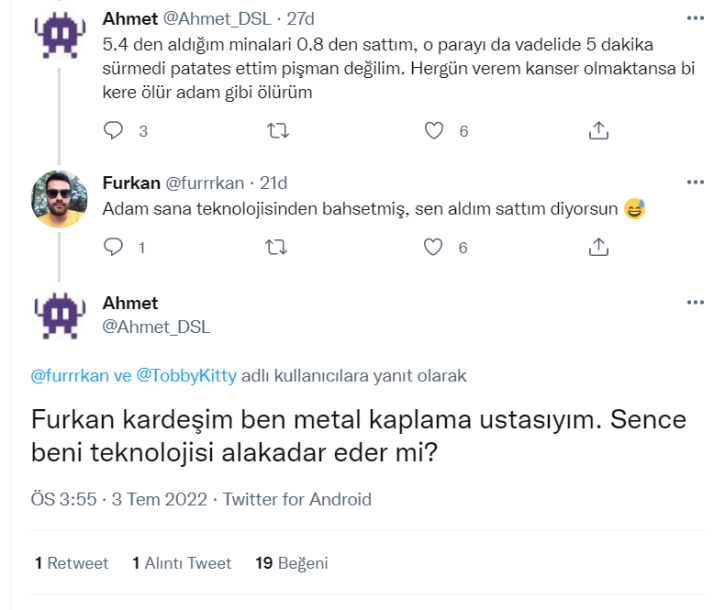 ali2nc's tweet photo. Mina bugün 0,06'ya kadar düşmüş. En çok düşenler içinde görünce kafa direkt şuraya gitti. https://t.co/dC2zvVMBuN