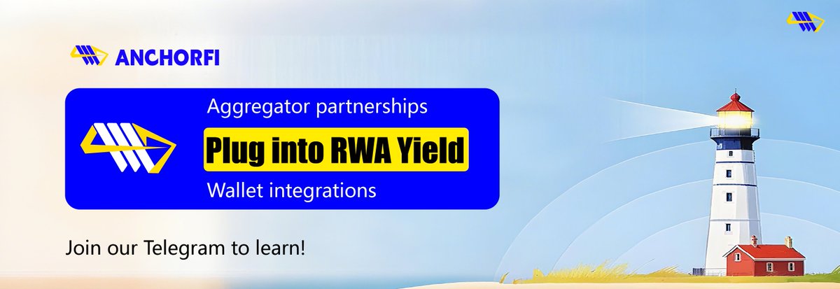 🤖 Plugin Ecosystem Incoming:
We’re partnering with wallets &amp; yield aggregators to integrate AnchorFi directly into your favorite dApps.
Soon: RWA yield in your wallet UI!

#AnchorFiPlugin #DeFiIntegration