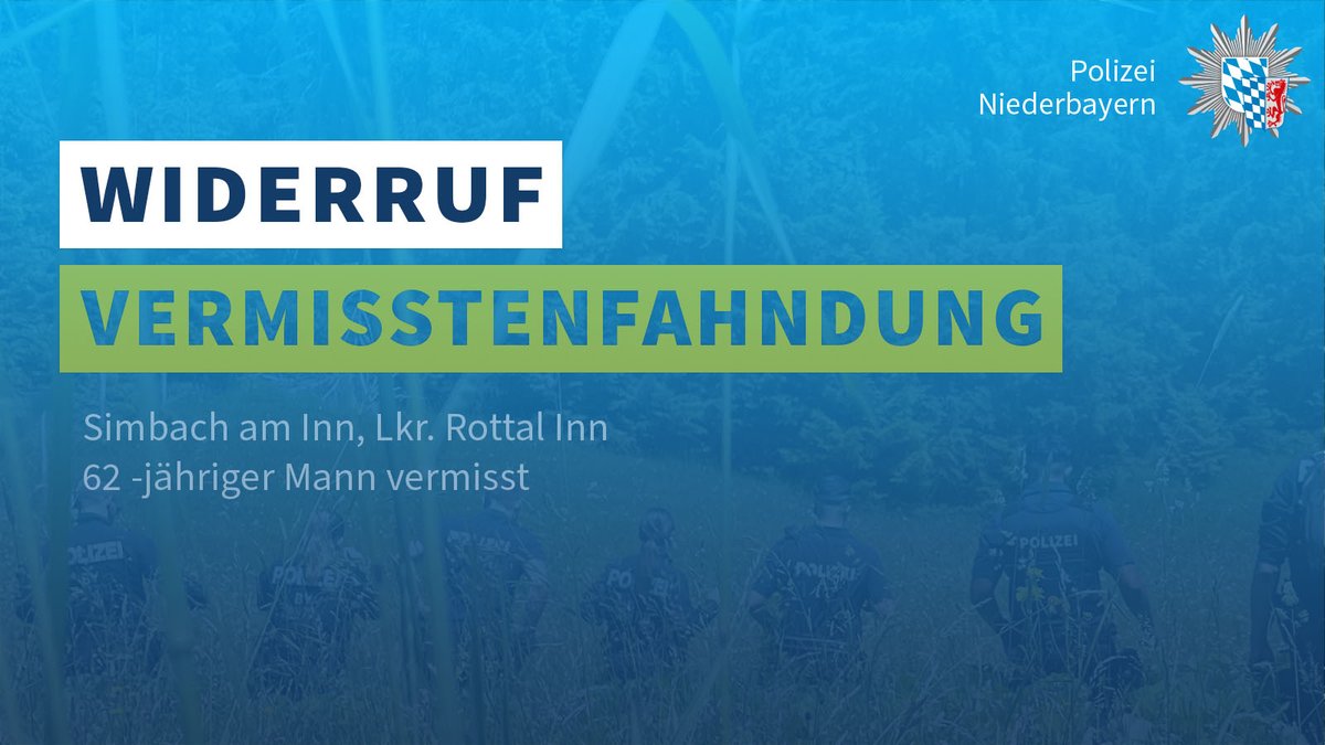 polizeiNB's tweet photo. Der 62-jährige Vermisste aus #SimbachAmInn konnte gestern Abend (10.02.2026) wohlauf in einem Klinikum angetroffen werden. Die #Öffentlichkeitsfahndung wird hiermit widerrufen.
Wir bedanken uns für die Mithilfe bei der Fahndung durch das Teilen des Beitrags. https://t.co/s0fQ2GhfIC