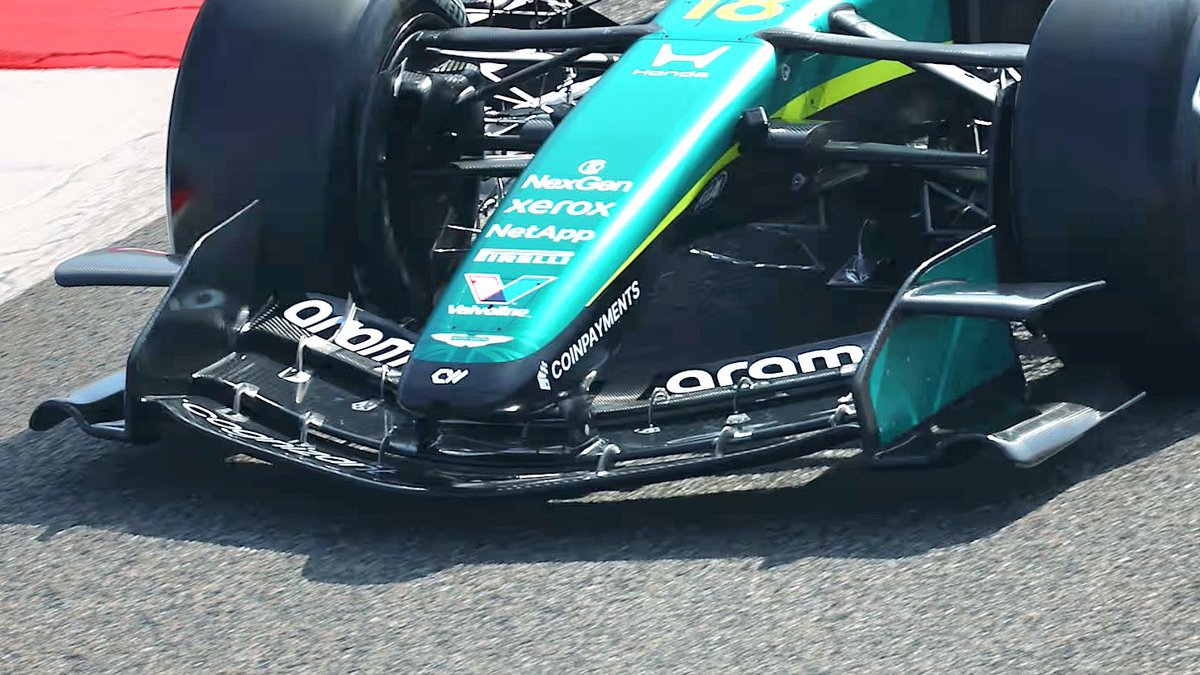 This is how the new front wing endplates of the AMR26 look like