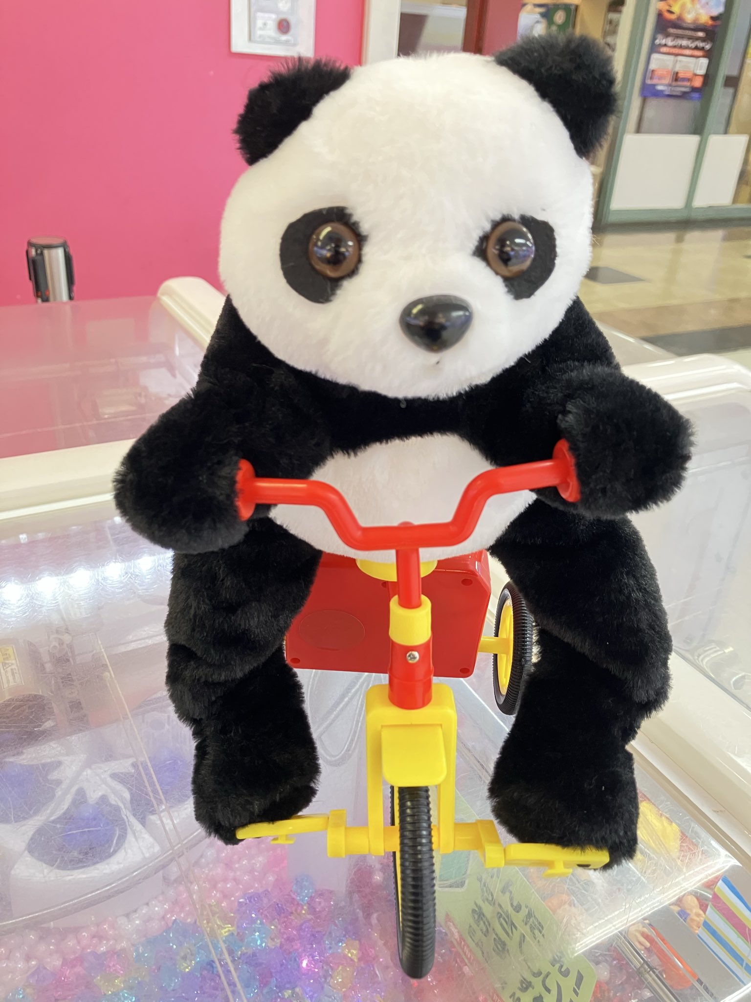 チャリパンダ 三輪車 電動おもちゃ チャリパンダ ギミックぬいぐるみ