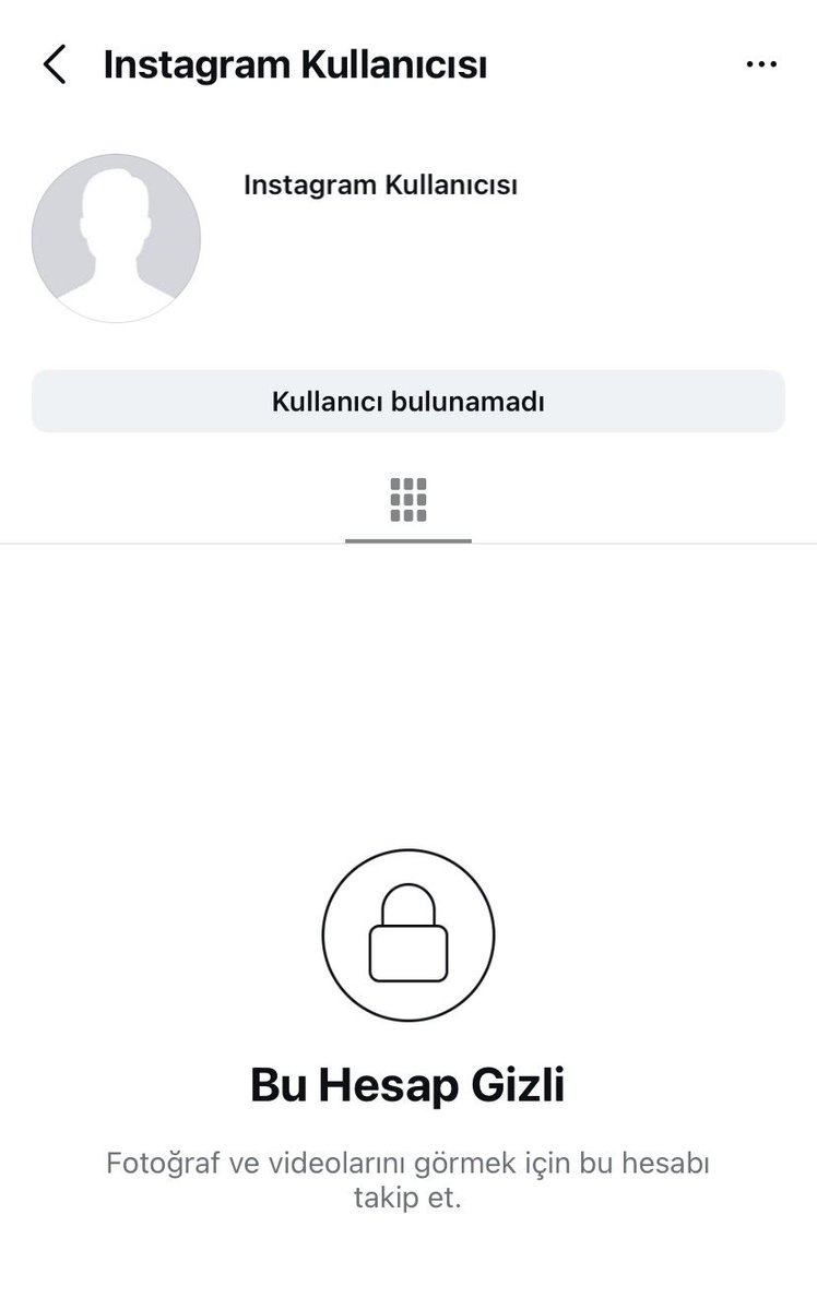 götündeki bene kadar hatırladığın kişinin artık senin için bulunamayan instagram kullanıcısı olması..