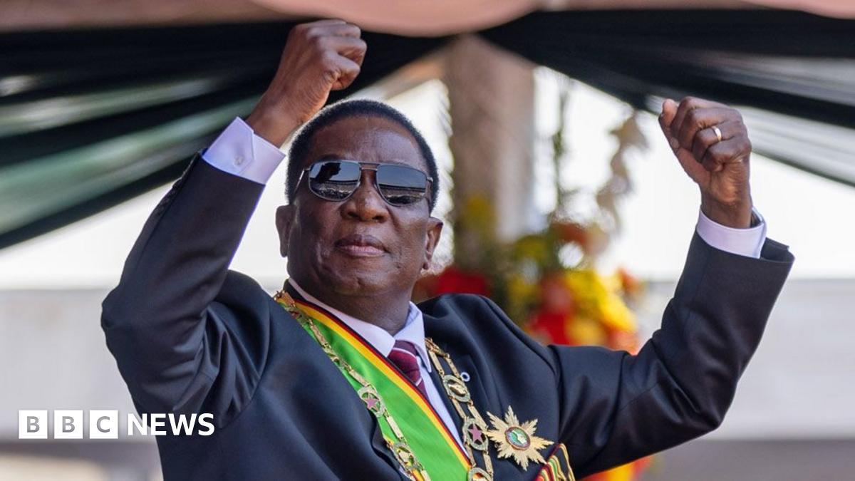 Zimbabwe's cabinet has approved draft laws that will allow President Emmerson Mnangagwa, 83, to extend his stay in office until at least 2030. Presidents would be chosen by MPs rather than in a direct vote and could serve a maximum of two seven-year terms.
bbc.in/4aJxT2A