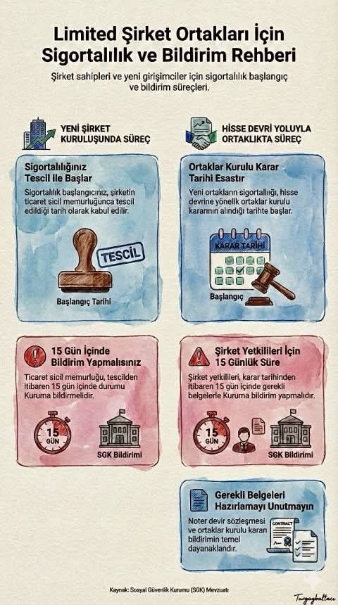 🔴Limited Şirket Ortakları için sigortalılık ve bildirim rehberi

Kaynak: Turgay BALTACI  SGK Denetmeni

erkanayan.net #erkanayan