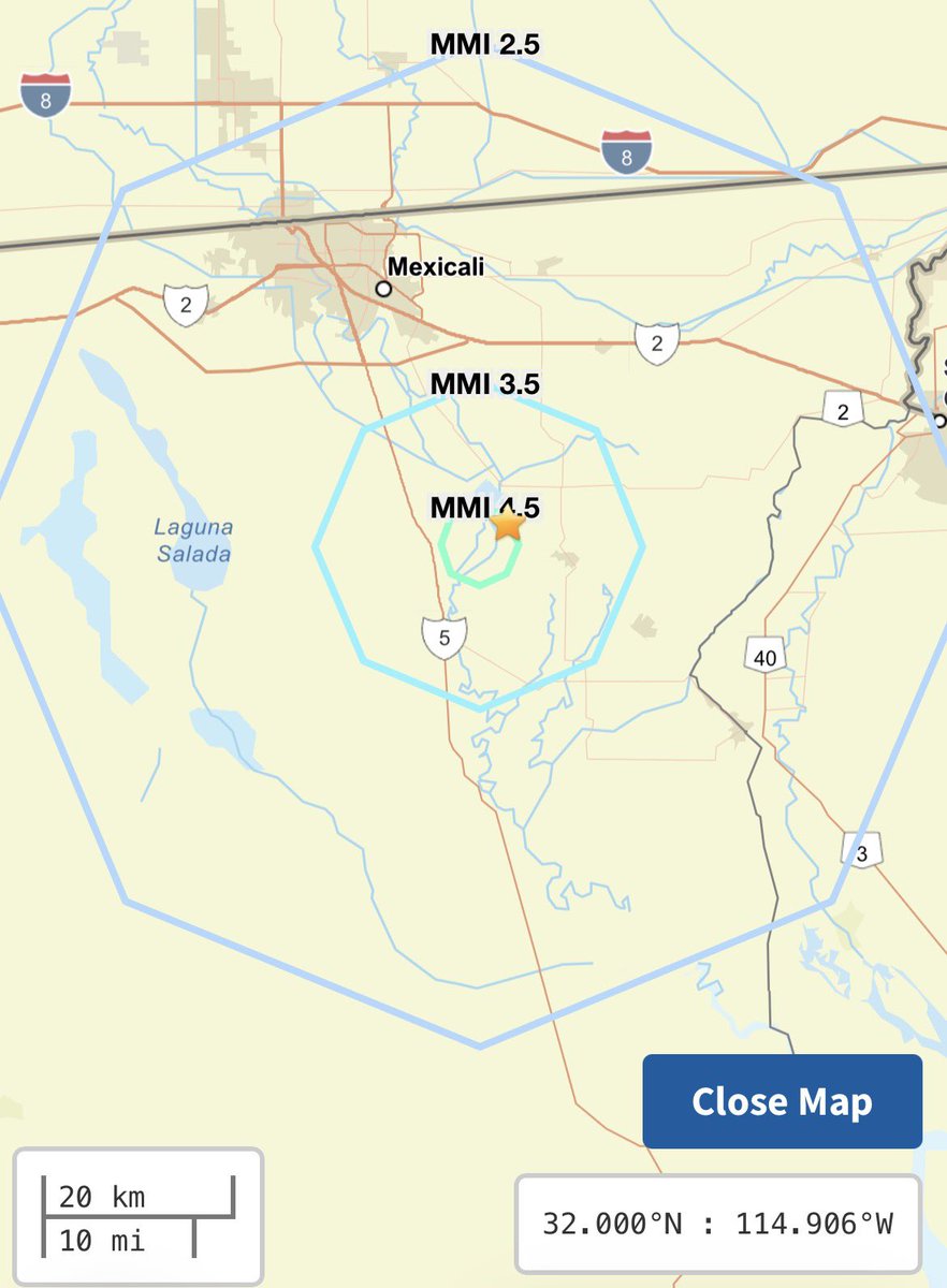 USGS ShakeAlert tweet media