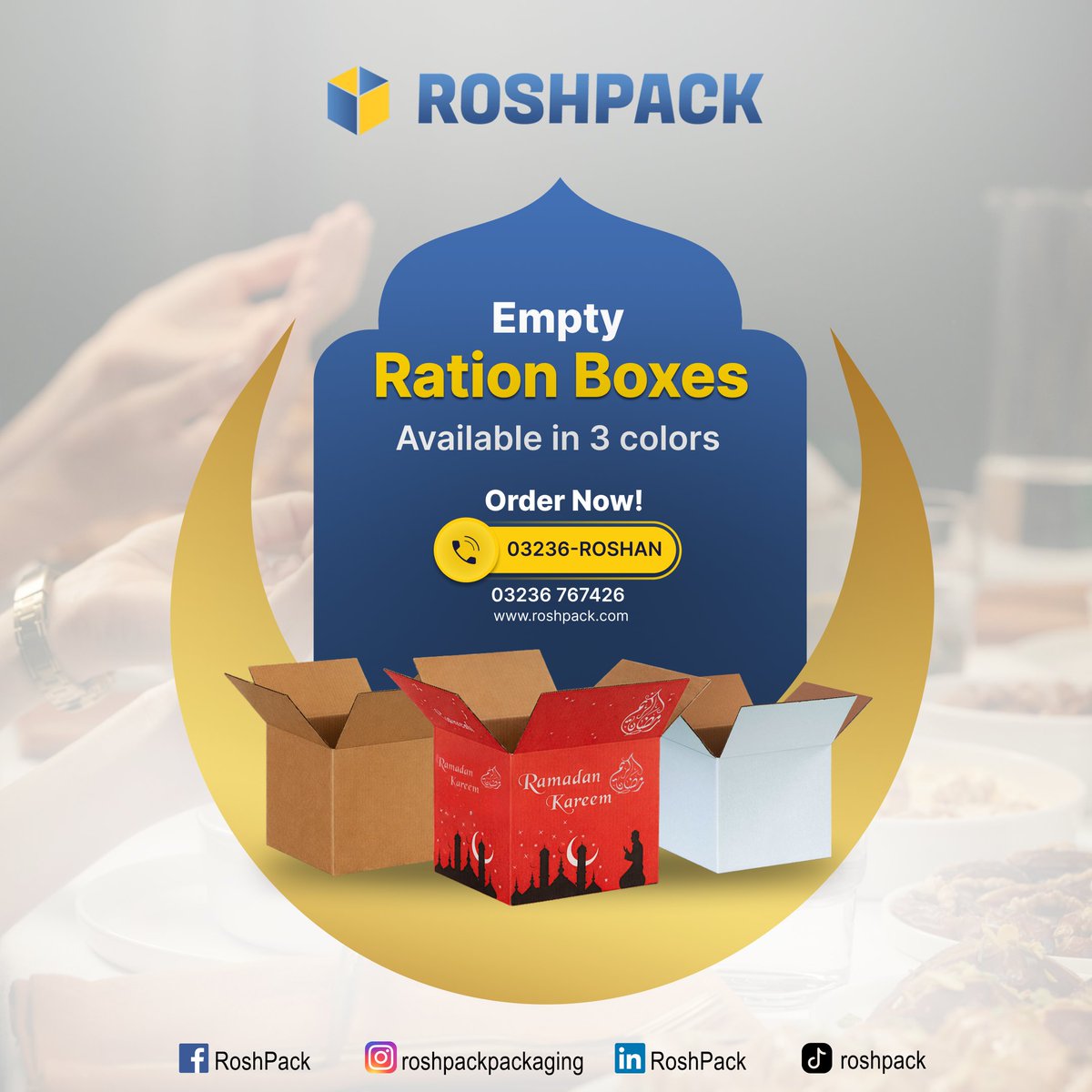 RoshPack's tweet photo. Make your Ramadan donations simple, organized, and dignified with #Roshpack’s sturdy #RationBoxes. Built to carry heavy loads while keeping your gifts safe and looking presentable.

Contact: 03236-767426

Buy in bulk for bigger savings, ideal for large charity drives! https://t.co/veLeX1MYOk
