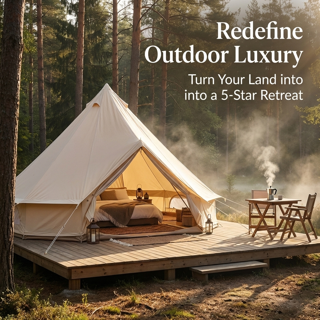 glamcamp01's tweet photo. Low investment. High ROI. 📈

The Bell Tent is the quickest way to scale your outdoor hospitality brand. 🏕️ ✅ Factory-certified quality ✅ All-weather durable ✅ Commercial grade

Grow your resort with Glam-Camp. ��️

Inquiry: https://t.co/BDCJcQbrQ4

#B2B #Hospitality #BellTent https://t.co/MpGdpYiEsp