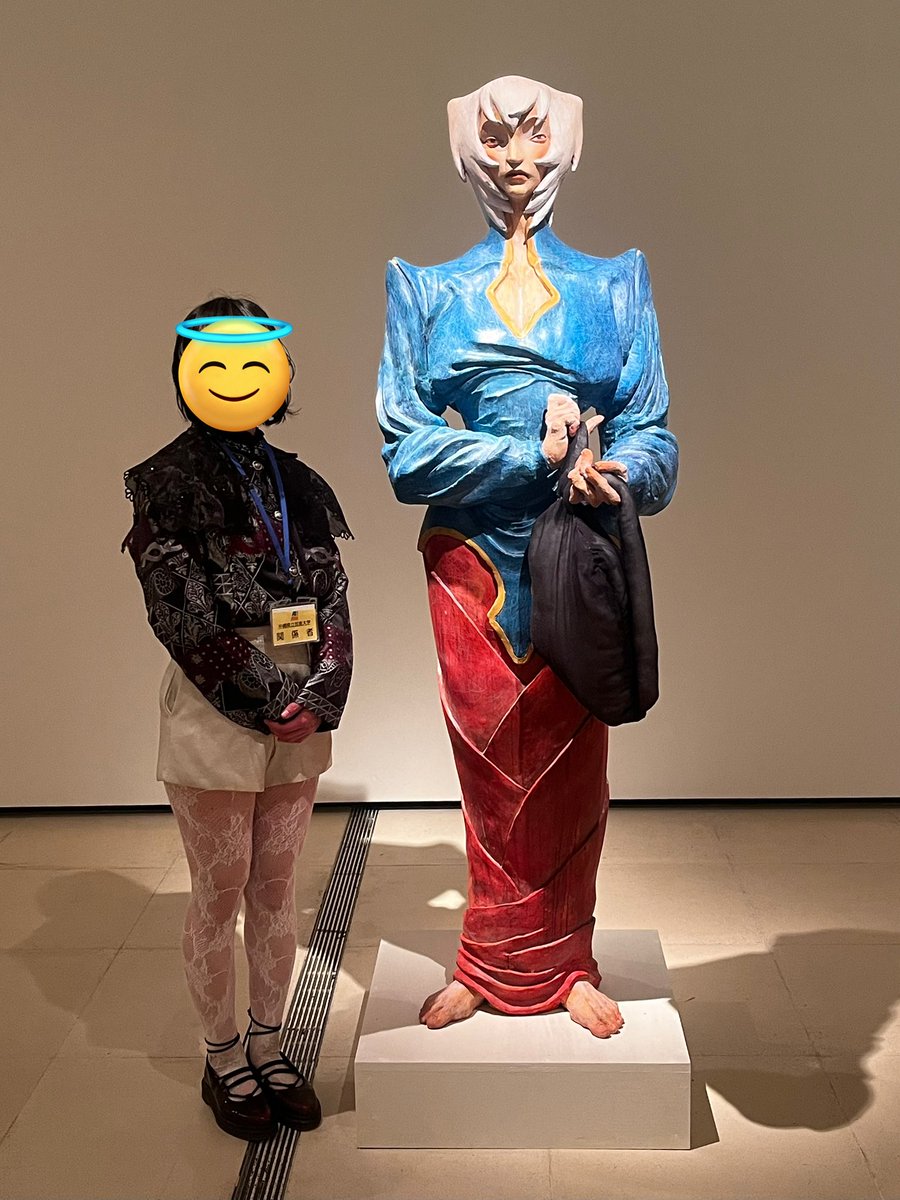 oniku_seiniku's tweet photo. 「草原のシルベ」

テラコッタに着彩
h1940×w500×500

卒業制作でした。 https://t.co/DAI6KIl0RU