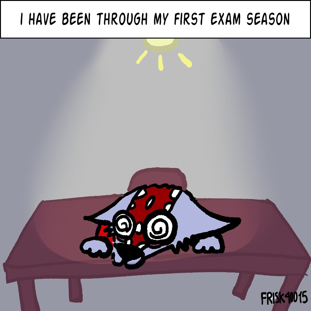 Frisk40015's tweet photo. Exam season 
#furryartist #comic https://t.co/3NPB0vA1dU