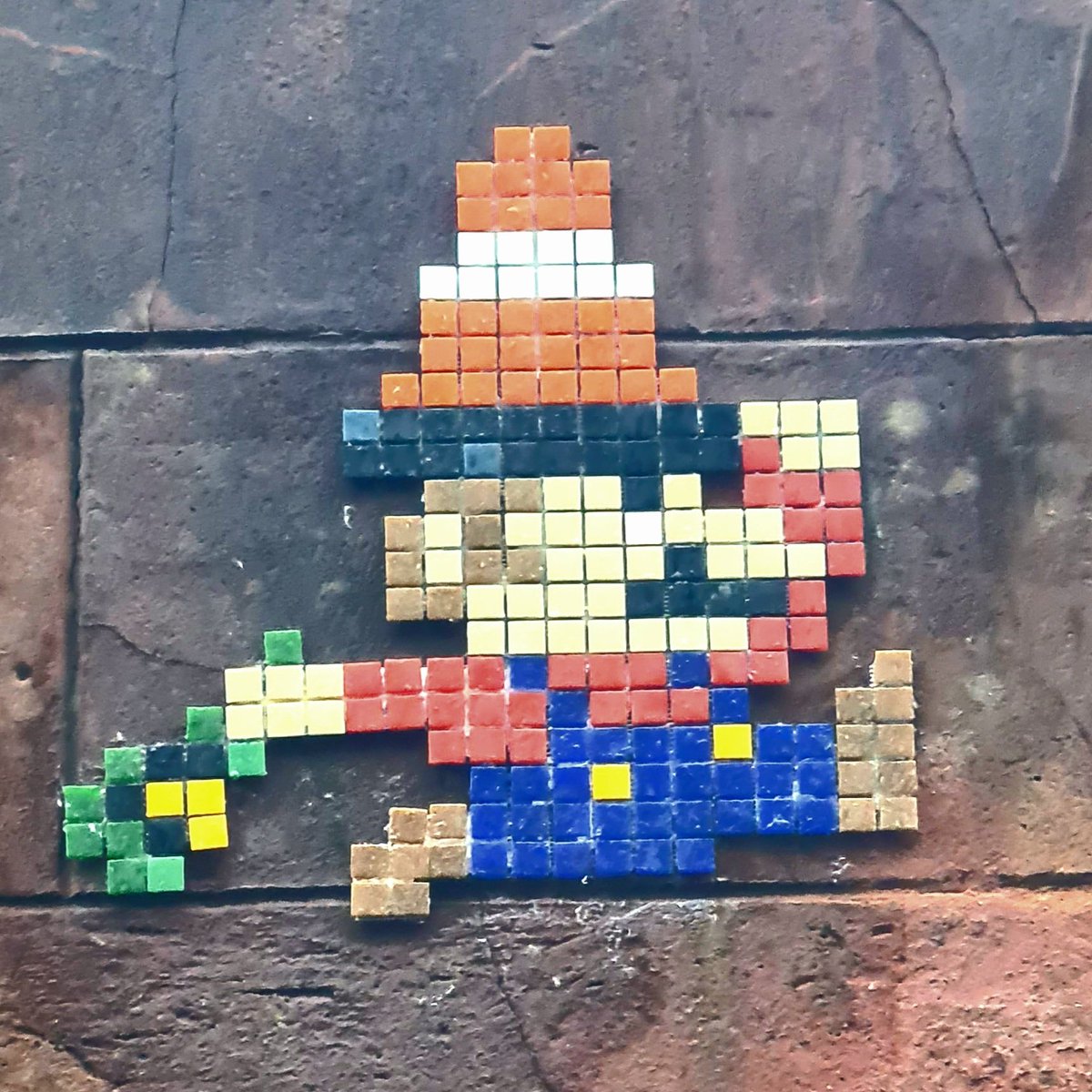 is_glasgow's tweet image. Love this Glaswegian take on Mario for a street art mosaic on Hutcheson Street in central Glasgow.

#glasgow #streetart #mosaic #supermario #merchantcity