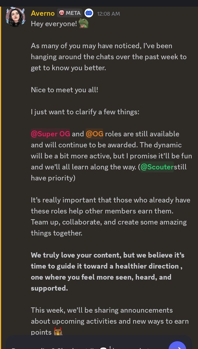 Billions team announced OG and Super OG roles are still available for claiming don't Miss this⚡
Try to grab all roles 🥂
Scouter role has priority so help other's to grab these roles and you will get Scouter role 💙
 
Stay consistently active in <a href="/billions_ntwk/">Billions</a> 🌐