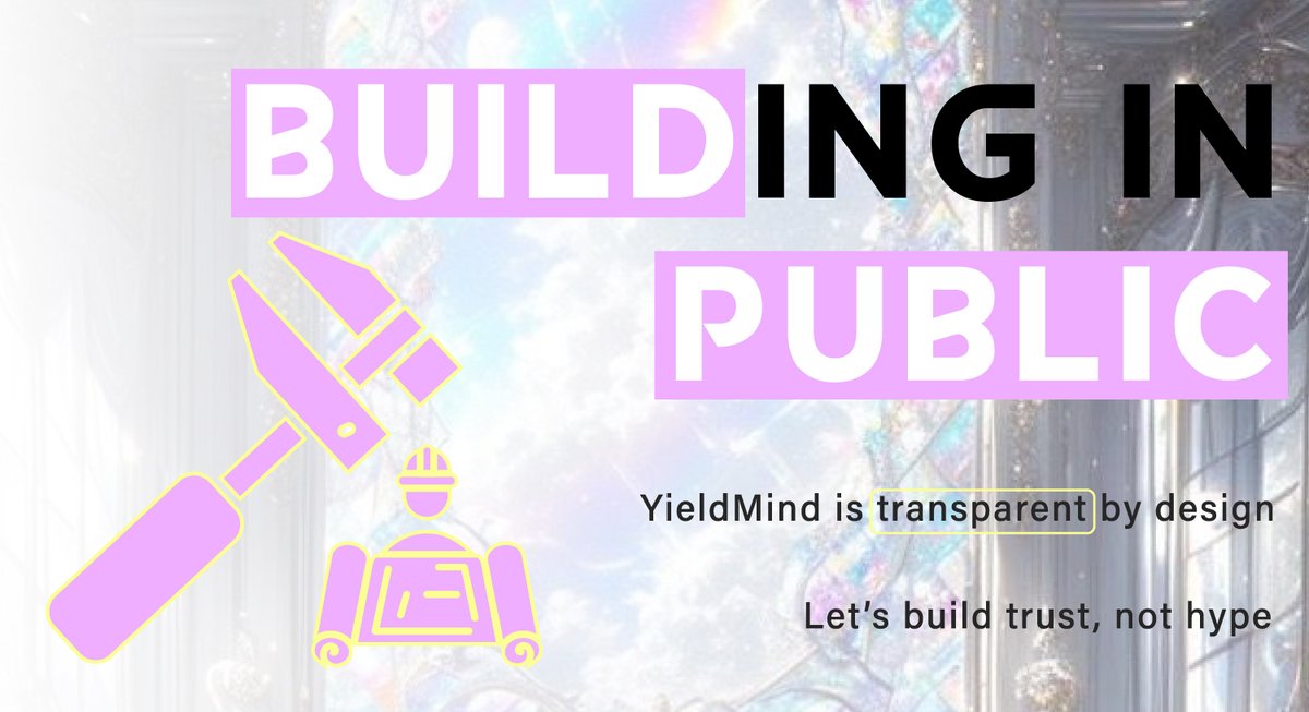 YieldMind_'s tweet image. 🏗️ Building in public
YieldMind is transparent by design.
You can review our core AI logic modules, simulator outcomes &amp;amp; roadmap at any time.
Let’s build trust, not hype.
#BuildInPublic #TransparencyFirst #YieldMind