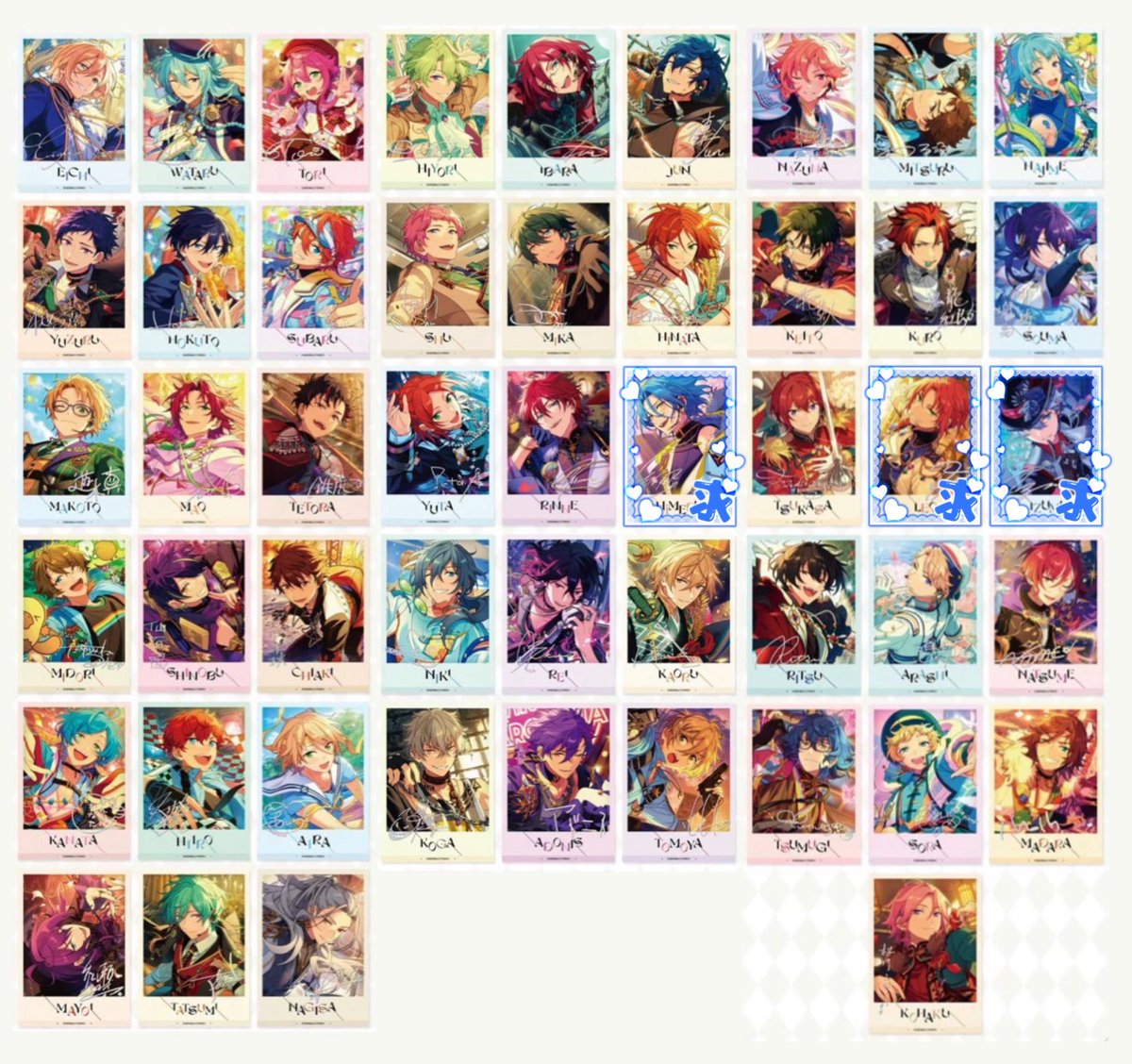 交換】あんスタ 中国 星幻時序 ポラ ポラロイド 星幻 カード チェキ 5