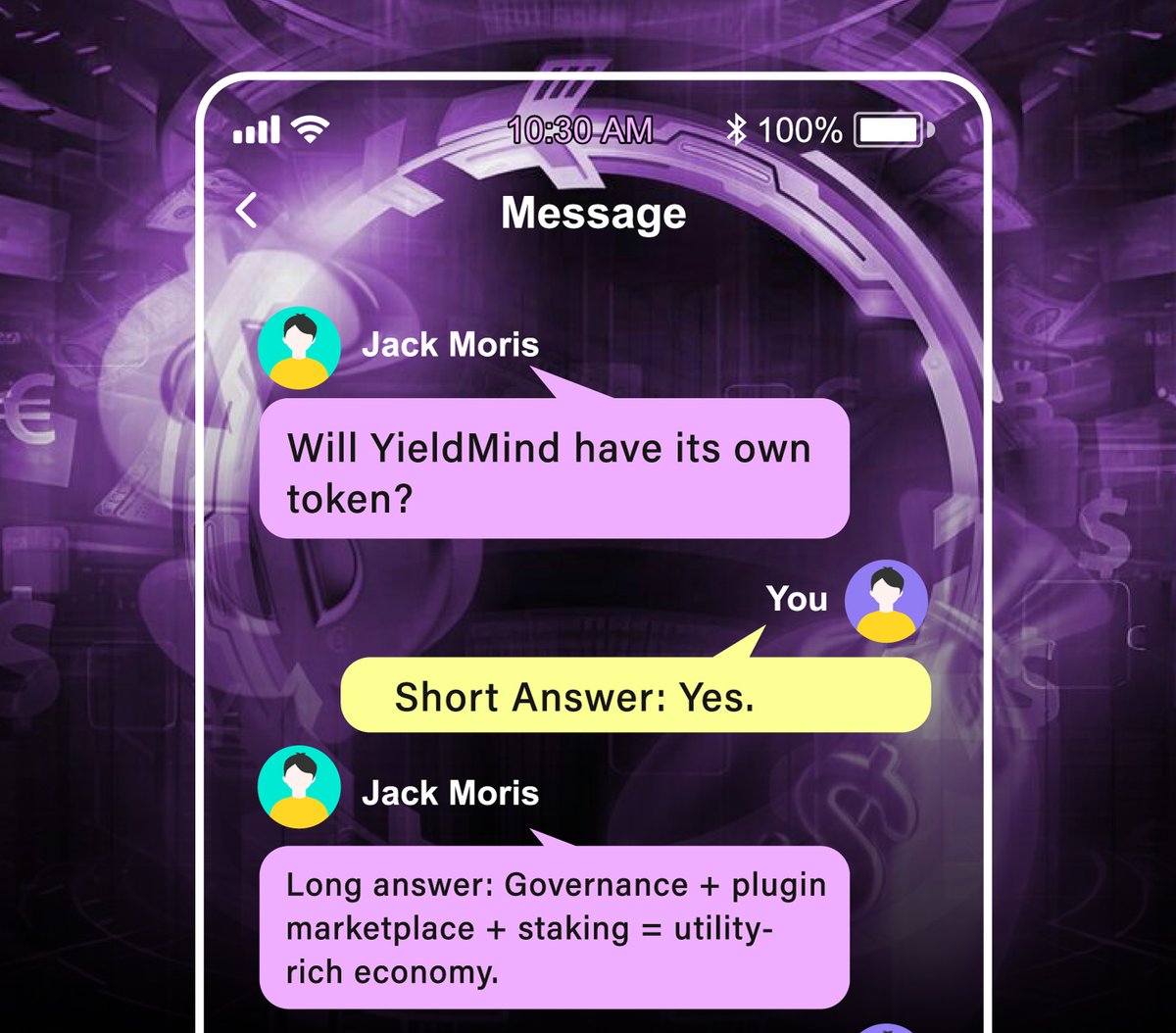 YieldMind_'s tweet image. 🪙 Will YieldMind have its own token?
Short answer: Yes.
Long answer: Governance + plugin marketplace + staking = utility-rich economy.
Details soon.
#YieldToken #TokenomicsTease #YieldMind