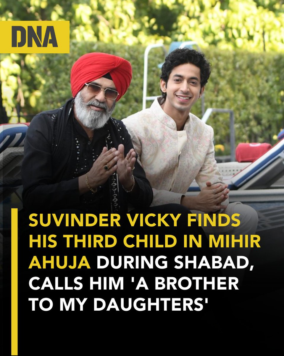 dna's tweet photo. #SuvinderVicky opened up about the bond he developed with Mihir Ahuja during the shoot of Shabad- Reet aur Riwaaz, and why he called the young actor his 'third child'

Read here: https://t.co/230VrpWwvI

#DNAUpdates | #MihirAhuja | #ShabadReetAurRiwaaz https://t.co/GW6afP1DaC