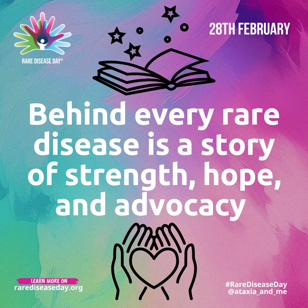 We are proud to support #RareDiseaseDay (<a href="/rarediseaseday/">Rare Disease Day</a>

28th #February = #RareDiseaseDay

At  #Ataxia #RareDisease #Charity #Wales #WelshCharityWeek

 #Rare #Health #Advocacy  #StrongerTogether

#rarequity @GeneticAllianceUK

<a href="/GeneticAll_UK/">Genetic Alliance UK</a> <a href="/WalesGenePark/">Wales Gene Park</a>
