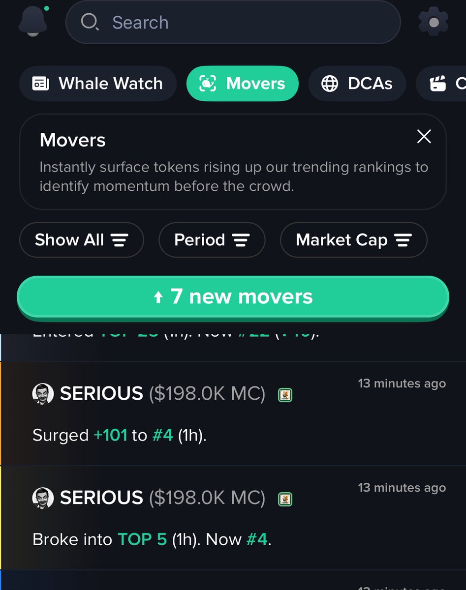 High time you start taking things 

$SERIOUS 

H6qnGp5anYgMJYAaPXKSqKVYa6mKDrn1ruAeK5Dmbonk

Don’t fade