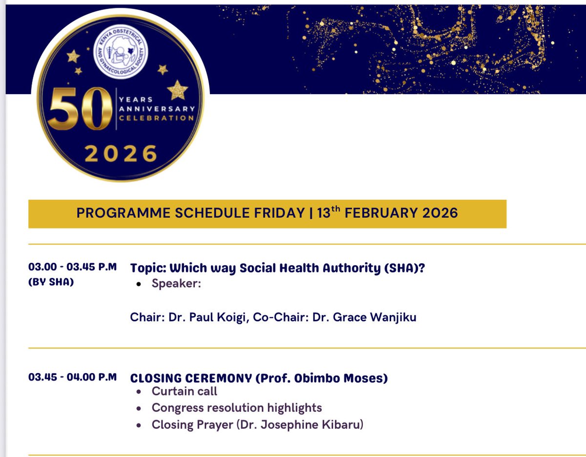 simonkigondu's tweet image. SHA at #KOGSat50
#KOGS@50

The @TheKOGSociety will be discussing @_shakenya at its 50th KOGS Celebrations this Friday at 1500 hrs for a whole 45 minutes. 

It’s evident that there is a fundamental structural problem with SHA. Beyond SHA the problems facing poor healthcare