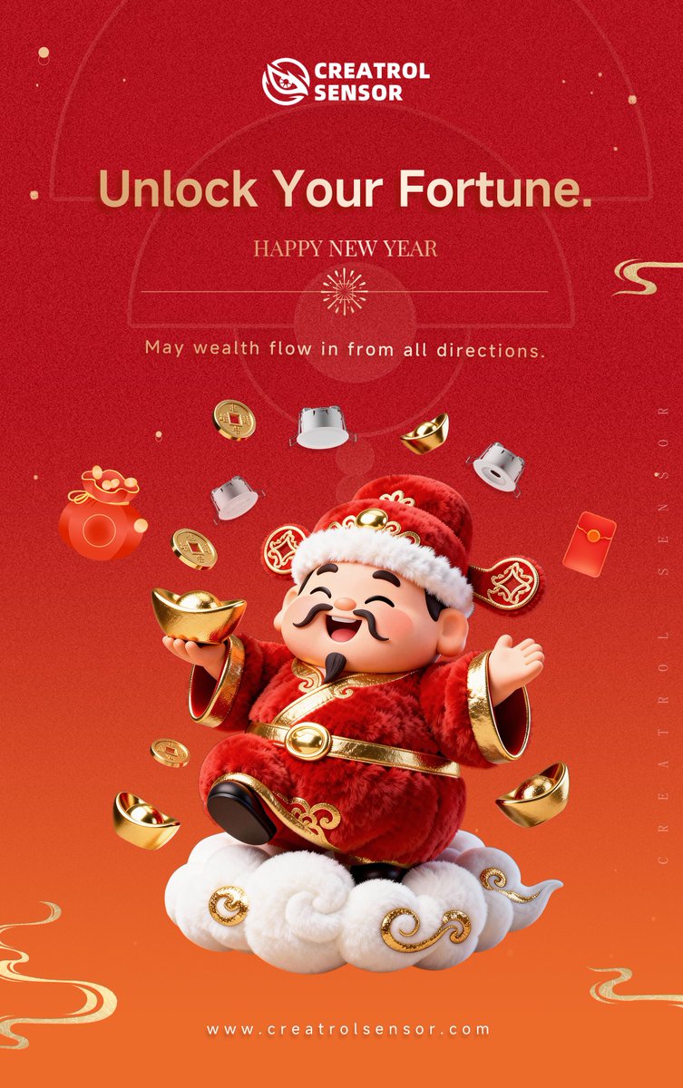 TechCool10's tweet photo. Meet your lucky charm for 2026. 🧧

Welcoming the God of Wealth today—a Chinese tradition for inviting prosperity. May your year be filled with new opportunities and grand success! 📈💰

#BusinessFortune #CNY2026 #CreatrolSensor https://t.co/UGMe07a0la