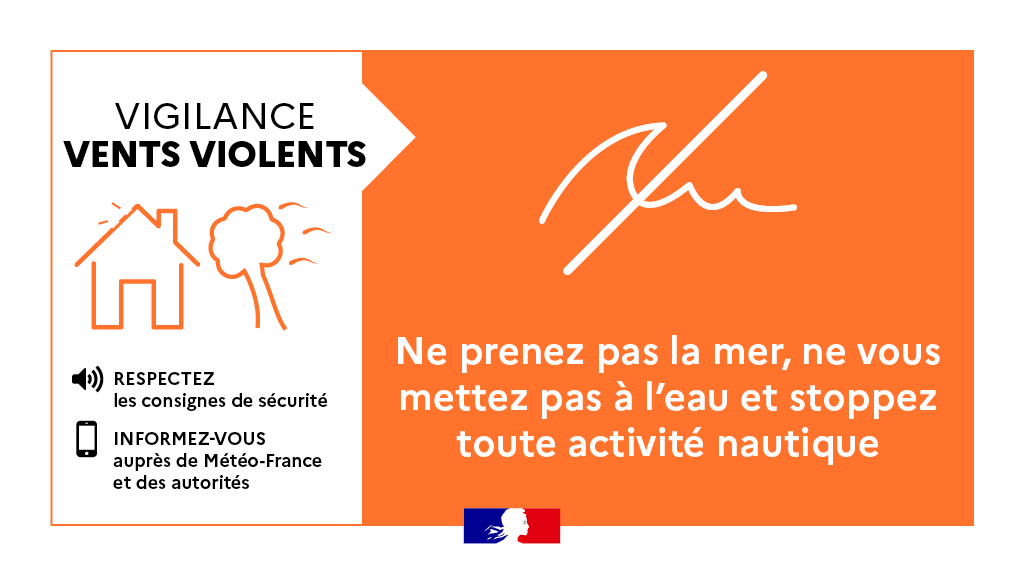 Prefet17's tweet photo. ⚠ #AlerteMétéo | Passage de la tempête #NILS - 🟠Vigilance orange #VentsViolents

📢Le département de la #CharenteMaritime est placé en 𝘃𝗶𝗴𝗶𝗹𝗮𝗻𝗰𝗲 𝗼𝗿𝗮𝗻𝗴𝗲 𝘃𝗲𝗻𝘁𝘀 𝘃𝗶𝗼𝗹𝗲𝗻𝘁𝘀 à partir de ce 𝗺𝗲𝗿𝗰𝗿𝗲𝗱𝗶 𝟭𝟭 𝗳𝗲́𝘃𝗿𝗶𝗲𝗿 𝟮𝟬𝟮𝟲 𝗮̀ 𝟮𝟮𝗵.

𝗔̀ 𝗤𝗨𝗢𝗜 𝗦'𝗔𝗧𝗧𝗘𝗡𝗗𝗥𝗘 ?
🌬️Dans les terres : les rafales atteindront 100 km/h.
🌊Sur le littoral et sur les les îles : des rafales jusqu’à 120 km/h sont attendues.
🔴🌳𝗨𝗻𝗲 𝘃𝗶𝗴𝗶𝗹𝗮𝗻𝗰𝗲 𝗽𝗮𝗿𝘁𝗶𝗰𝘂𝗹𝗶𝗲̀𝗿𝗲 𝗲𝘀𝘁 𝗱𝗲𝗺𝗮𝗻𝗱𝗲́𝗲 𝗰𝗼𝗻𝗰𝗲𝗿𝗻𝗮𝗻𝘁 𝗹𝗲𝘀 𝗿𝗶𝘀𝗾𝘂𝗲𝘀 𝗱𝗲 𝗰𝗵𝘂𝘁𝗲𝘀 𝗱'𝗮𝗿𝗯𝗿𝗲𝘀 𝗰𝗼𝗺𝗽𝘁𝗲 𝘁𝗲𝗻𝘂 𝗱𝗲𝘀 𝘀𝗼𝗹𝘀 𝗱𝗲́𝘁𝗿𝗲𝗺𝗽𝗲́𝘀.

🇫🇷 𝘓𝘦 𝘱𝘳𝘦́𝘧𝘦𝘵 𝘥𝘦 𝘭𝘢 𝘊𝘩𝘢𝘳𝘦𝘯𝘵𝘦-𝘔𝘢𝘳𝘪𝘵𝘪𝘮𝘦, 𝘉𝘳𝘪𝘤𝘦 𝘉𝘭𝘰𝘯𝘥𝘦𝘭, 𝘢𝘱𝘱𝘦𝘭𝘭𝘦 𝘤𝘩𝘢𝘤𝘶𝘯 𝘢̀ 𝘭𝘢 𝘱𝘭𝘶𝘴 𝘨𝘳𝘢𝘯𝘥𝘦 𝘱𝘳𝘶𝘥𝘦𝘯𝘤𝘦 𝘦𝘵 𝘢𝘶 𝘴𝘵𝘳𝘪𝘤𝘵 𝘳𝘦𝘴𝘱𝘦𝘤𝘵 𝘥𝘦𝘴 𝘤𝘰𝘯𝘴𝘪𝘨𝘯𝘦𝘴 𝘥𝘦 𝘴𝘦́𝘤𝘶𝘳𝘪𝘵𝘦́.

📲La situation pouvant évoluer, restez informé > https://t.co/TIMYzKqvXw.
➕d'infos > https://t.co/45TjaWyui2