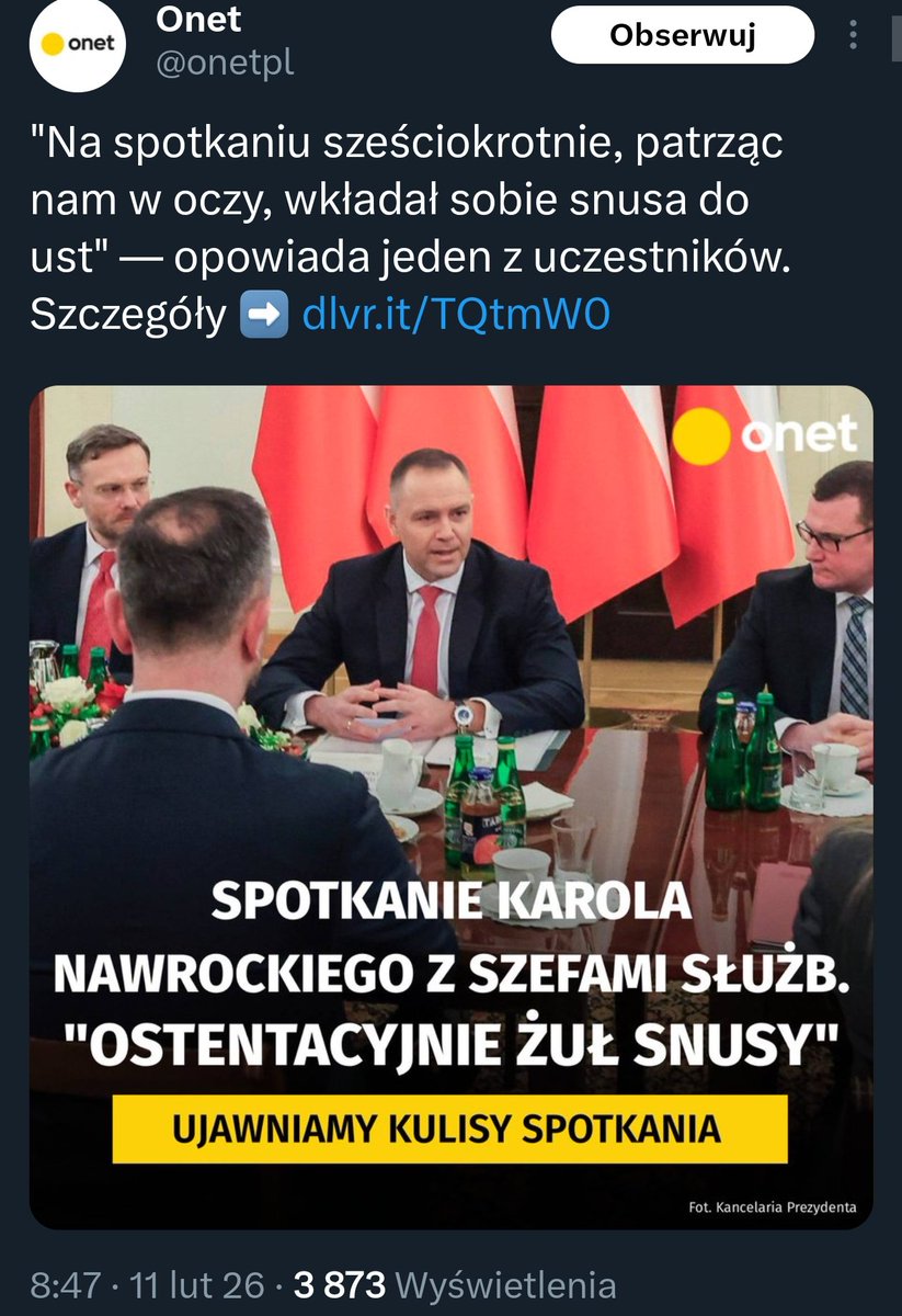 EmiliaKaminska's tweet image. Nieprawdopodobne. Szefowie służb poszli do mediów i opowiedzieli co było na spotkaniu z Prezydentem 🤯
Powtarzam, szefowie służb!